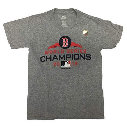 Boston Red Sox Boy's Youth 2018 World Series Champions Crew Neck T-Shirt - Zdjęcie 1 z 1