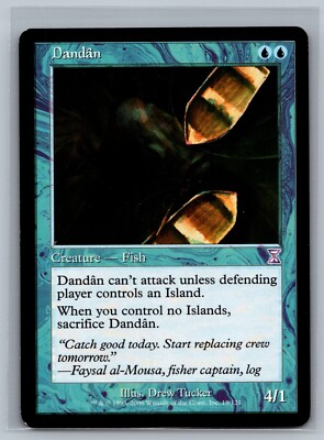 Magic The Gathering Time Spiral Timeshifted Dandan #19/121 MTG TCG CCG  Dandân