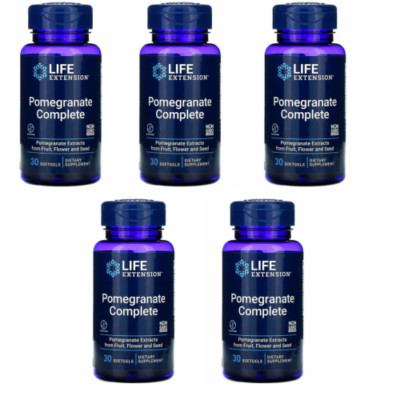 Life Extension Pomegranate Complete 5X30gels Punicic acid/Punicalagins