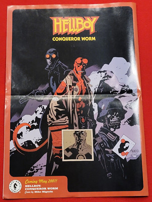 HELLBOY mignola Art Poster dark horse extra #33 comic Vintage 14'' x 22'' outlaw 7