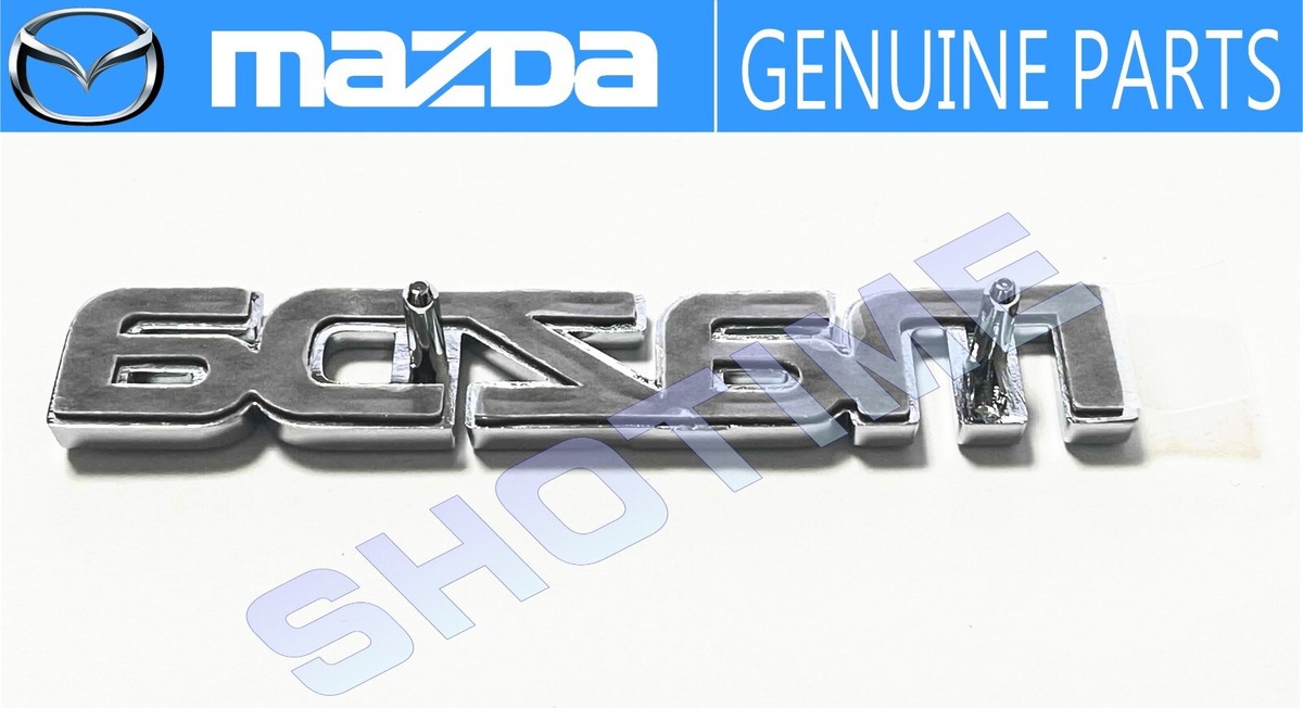 MAZDA旧ロゴライセンスプレート mazda-black-emblem-medium-
