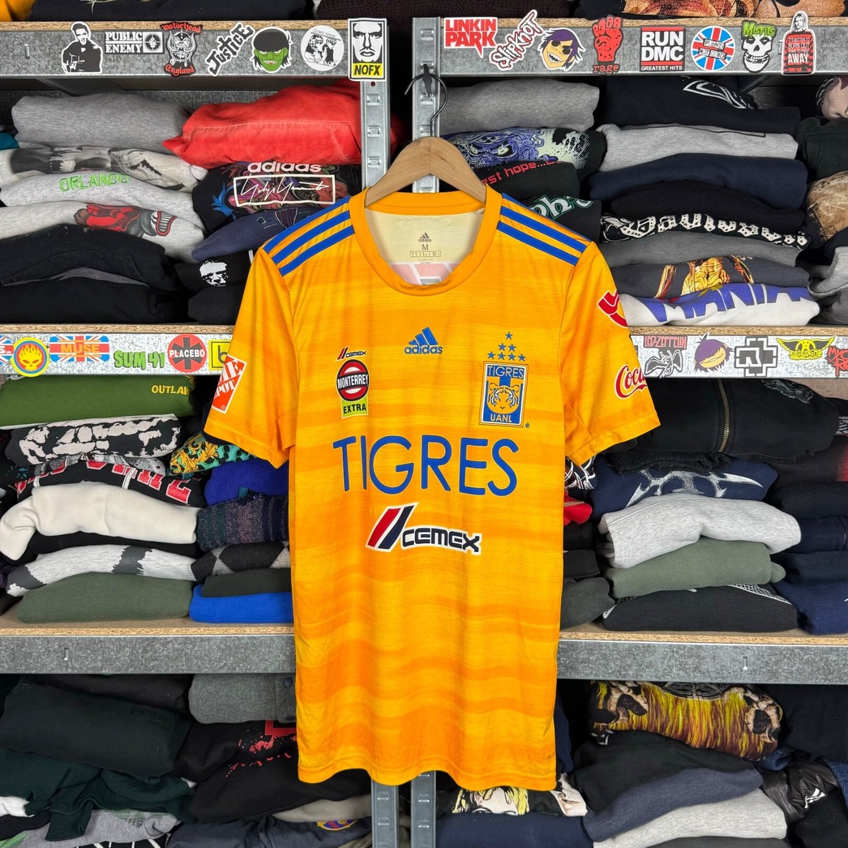 TIGRES UANL 2019 2020 HOME FOOTBALL SHIRT SOCCER JERSEY ADIDAS