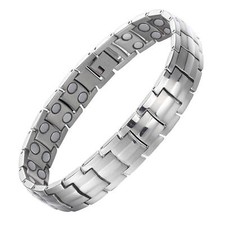 Titanium Magnetic Bracelet Men Women Restore Balance Energy Power Calm Joy Chi