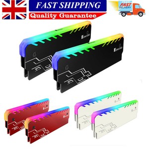 RGB RAM Heatsink DDR DDR3 DDR4 Memory Heat Spreader Cooler for Desktop PC |  eBay