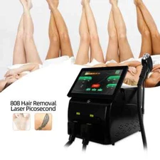 2 In 1 808nm Diode Laser Nd Yag Laser Pico Laser Tattoo Hair Removal Machine