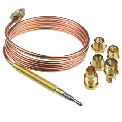 TC900 SUPER UNIVERSAL SLIM THREADED GAS OFEN PILOT BRENNER THERMOELEMENT KIT 900mm