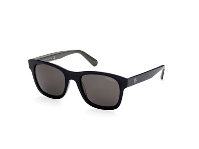 Moncler ML 0192 05D Black Plastic Polarized Sunglasses Frame 
