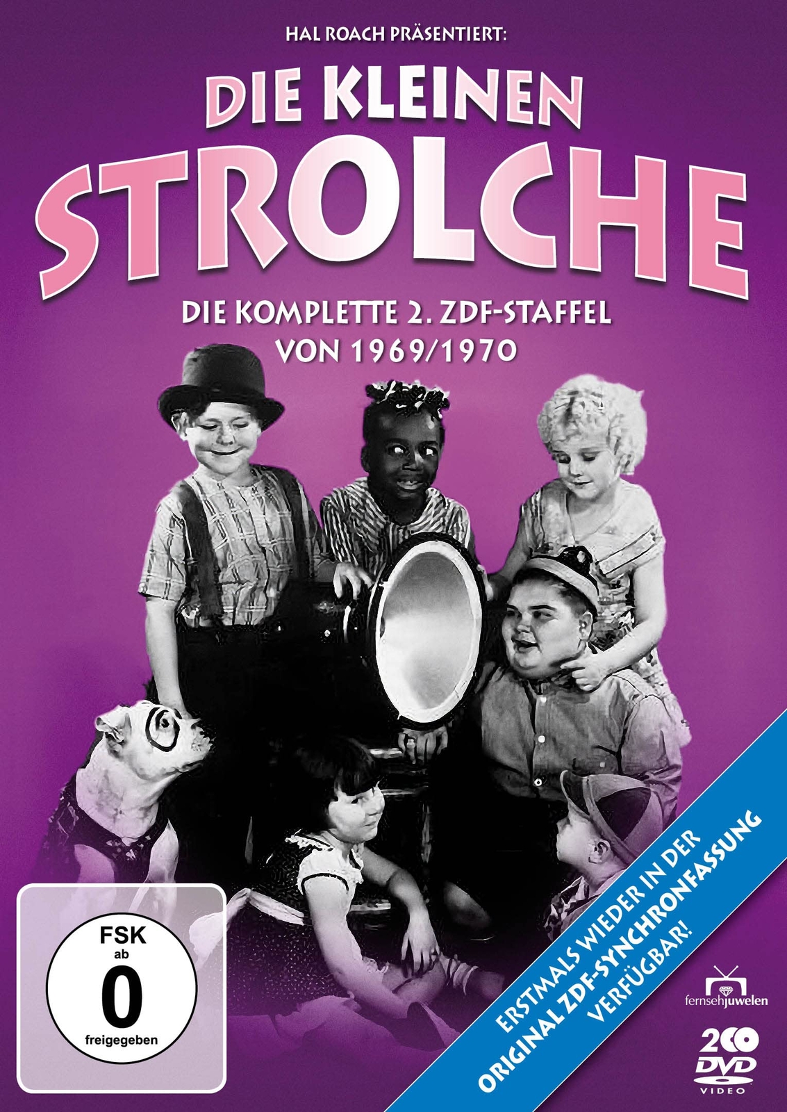 Die kleinen Strolche - Die komplette 2. ZDF-Staffel von 1969/1970 mit Orig (DVD)