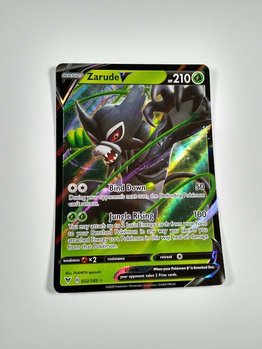 zarude v pokemon card price TCG: SWSH04: Vivid Voltage 022/185 / Ultra Rare PSA 10 [G] Leap to Leap (30) This attack also does 30 damage to 1 of your opponents Benched Pokmon Pokmon Zarude V - 167/185