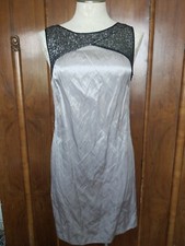 Suzi Chin for Maggy Boutique Women's Knee Length Gray Cocktail Dress Size 4,NWT