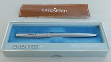 Vintage SHEAFFER Ballpoint Pen Lady Ballpen Blue Ink Boxed Stationery: Inscribed