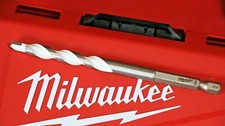 Milwaukee multi 8mm  1/4" Hex Masonry Metal Wood,Plastic Drill Bit Tungsten tip
