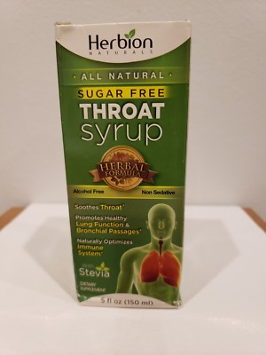 Herbion - Alcohol-Free Throat Syrup with Stevia Sugar-Free - 5 fl. oz.