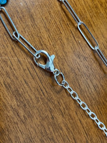 28" Dornröschen Türkis Wandelbar Fleck. St. Kette Halskette/9" Armband - Bild 10 von 14