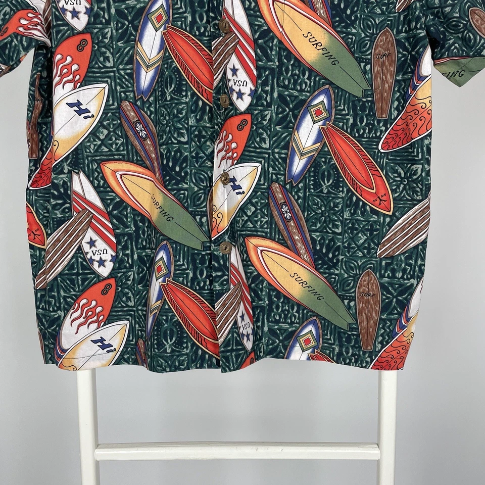 Vintage Surfrider Sportswear Shirt Hawaiian Surf Aloha - Image 3 of 4