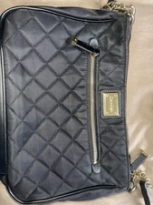 Calvin Klein Purse Pink Pocketbook Tan Leather Crossbody Handbag  