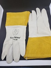 Tillman Top Grain Kidskin Unlined TIG Welding Gloves Premium 24CM Yellow/White
