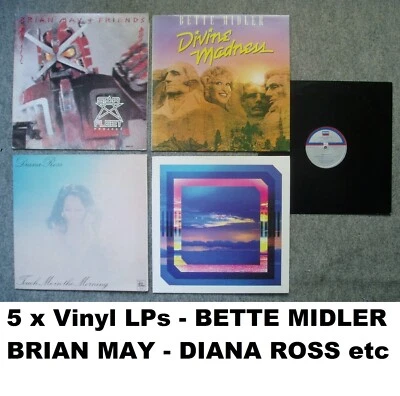 Job Lot LPs BRIAN MAY Star Fleet Project BETTE MIDLER George Gershwin DIANA ROSS - Image 1 of 4