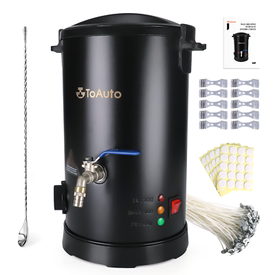 Garbenat Wachsschelztopf 10L Wachsschelzer Für Kerzen 1800W Kerzenherstellung Aschine
