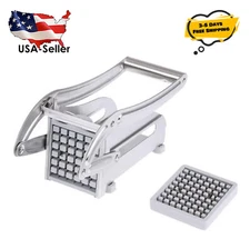 Stainless Steel Manual Vegetable Food Cutter French Fry Slicer Potato Chip Maker