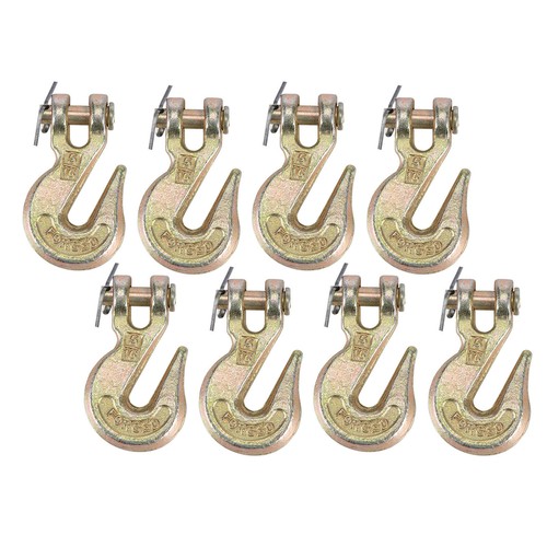 Tow Chain Hooks 2-Pack 5/16" Clevis Grab Hooks - G70 Chain Hooks For Flatbed Trucks, Trailers, Tie Downs 5/16 Clevis Grab Hooks G70 Chain Hook