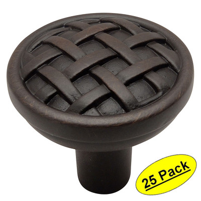 *25 Pack* Cosmas Oil Rubbed Bronze Cabinet Knobs #7065ORB