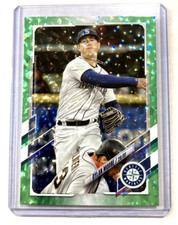 2021 Topps Update #US228- DYLAN MOORE Green Foil SP #'d 123/499. Color Match