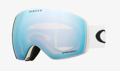 Oakley 7050 91 Flight Deck L Maske Schnee Snow Goggles Matte White Prizm Sapph.