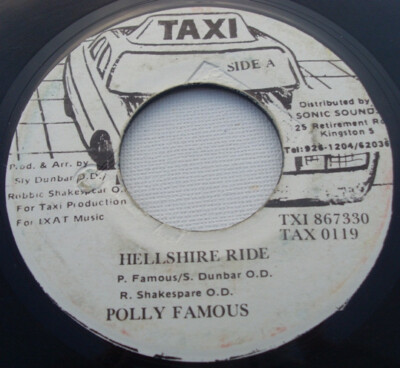 Polly Famous - Hellshire Ride / Version Step Up / VG / 7'''', Single
