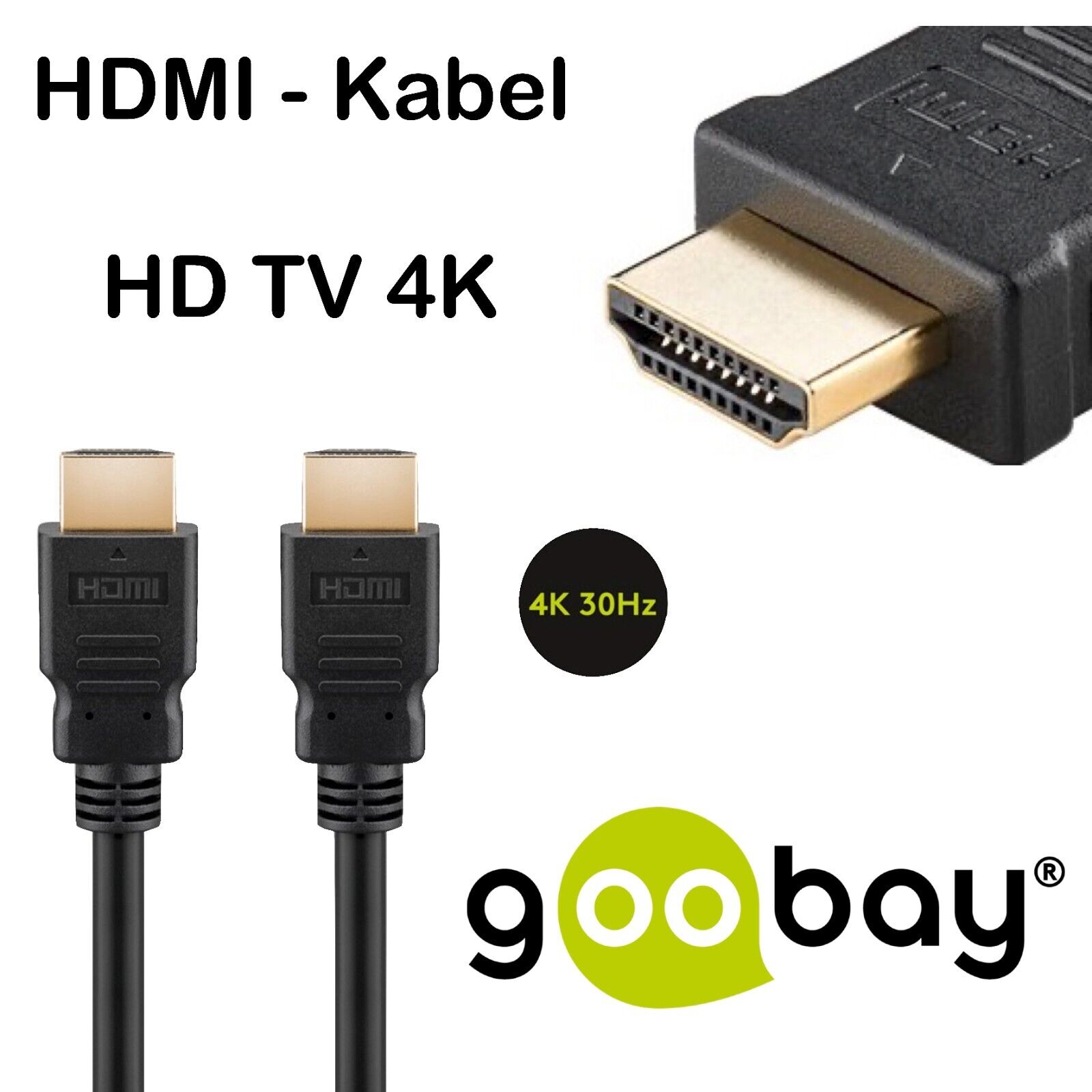 Thumbnail - Highspeed Hdmi Kabel Full Hd Tv 2160p 0,5m 1m 2m 3m 5m 7,5m 10m 4k
