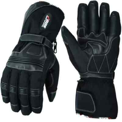 Motorrad Wasserdicht Handschuhe Warm Winddicht Handschuhe Schwarz Gr S-3XL
