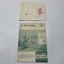 DIY WOODWORKING PATTERN 724 EASI BILD 1952 Cat Shelter