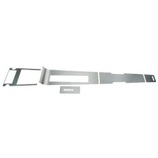 CJ Classics Brushed Aluminum Automatic Center Console Overlay Kit Mustang 1967