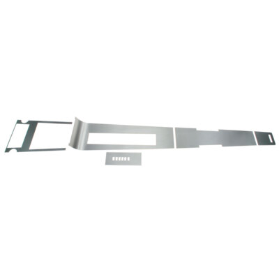 CJ Classics Brushed Aluminum Automatic Center Console Overlay Kit Mustang 1967