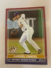 Gabriel Cancel 2019 Northwest Arkansas Naturals Team Card