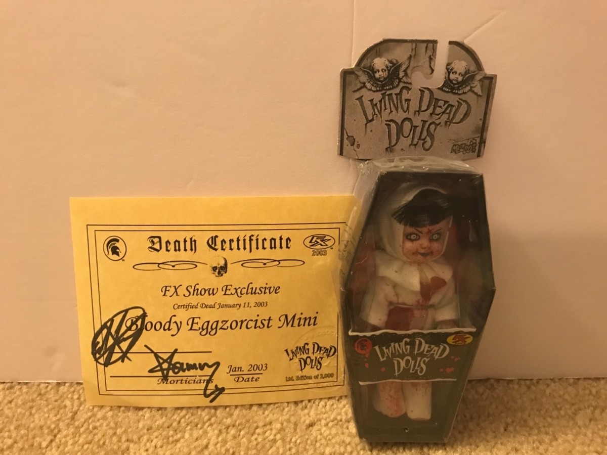 Living Dead Dolls MIni FX Bloody Eggzorcist Signed Death