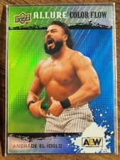 2022 AEW Andrade El Idolo Green Blue Colorflow /299 ALLURE Trading Card #86379