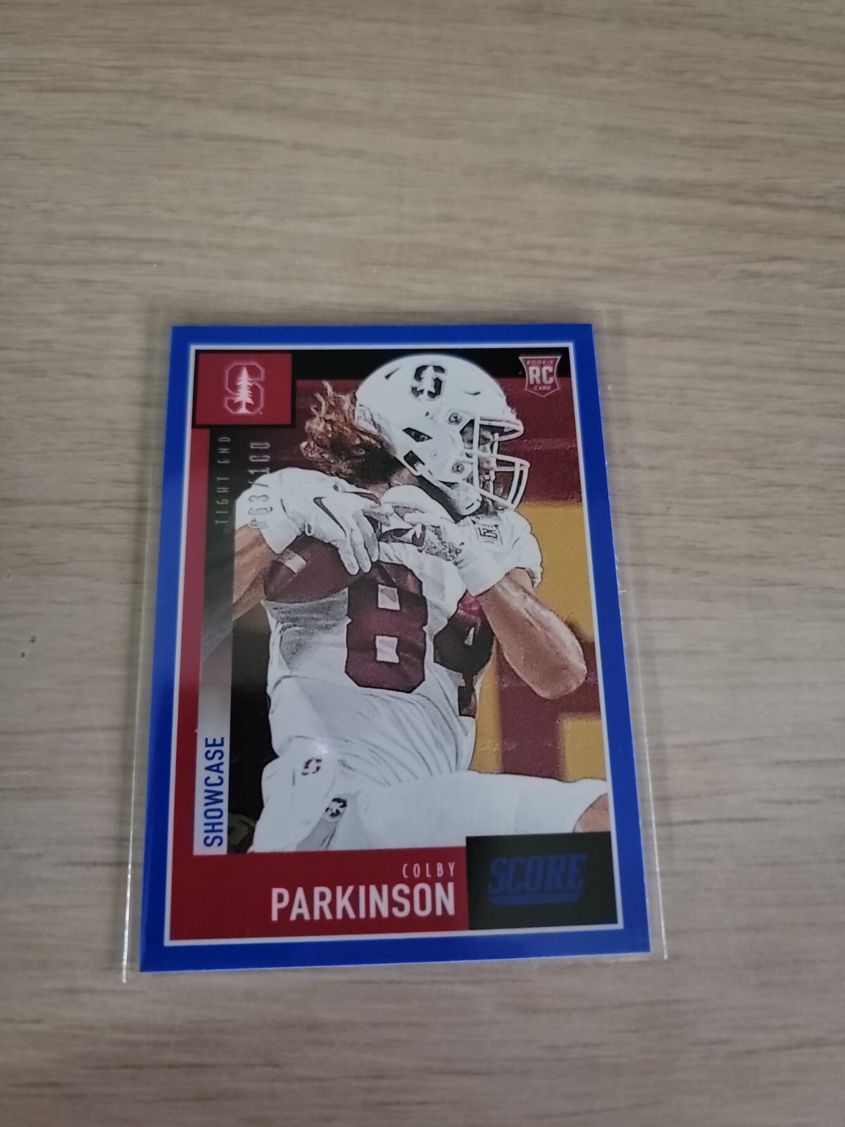 Colby Parkinson Panini Score #403 Showcase