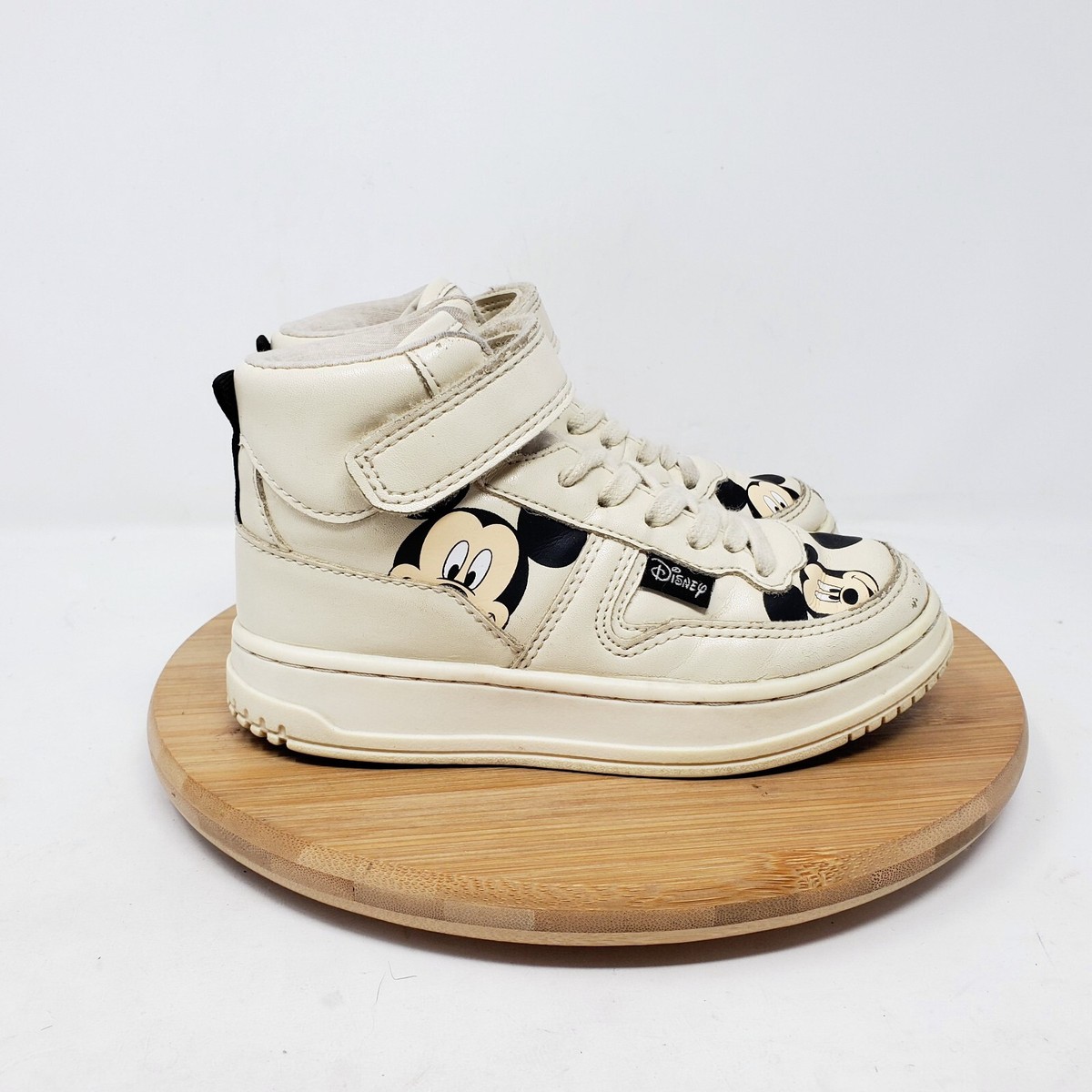 Zara Kids Disney Mickey Shoes EU 28 Beige Cream Girls Boys