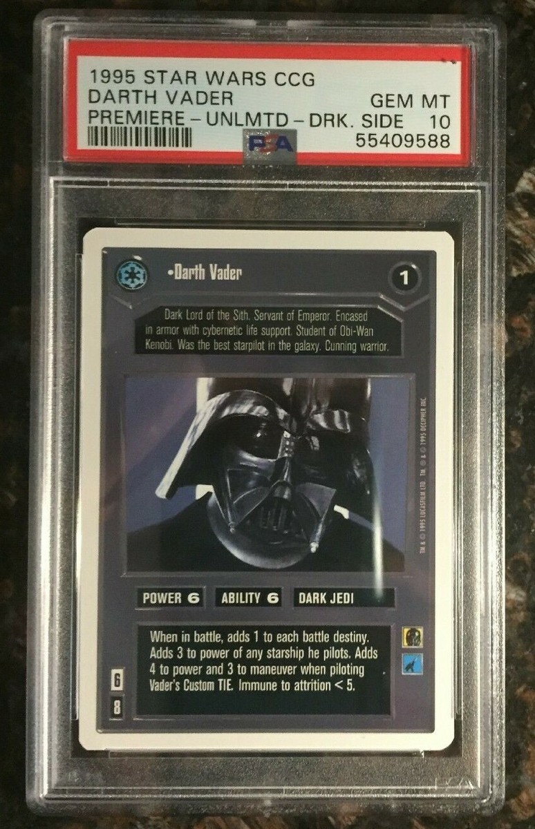 1995 Star Wars CCG Darth Vader Premiere Unlimited Light Side 1995 Star Wars CCG Darth Vader Premiere Unlimited Light Side