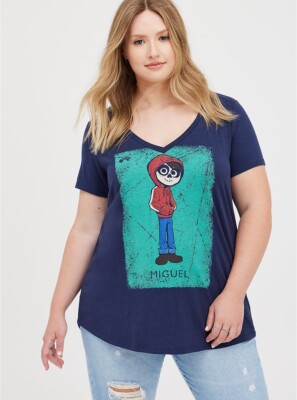 Torrid Disney Coco Shirt Miguel Blue NWT New 1X