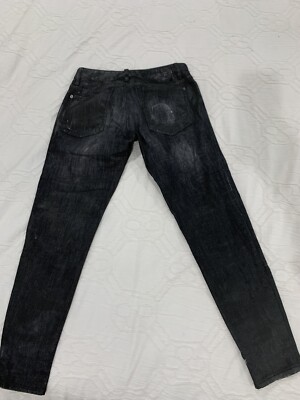 Dsquared2 Black Wax Wash Jeans | eBay