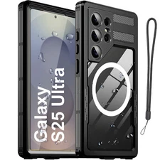 Waterproof Case for Samsung Galaxy S25 Ultra/S25+/S25 Shockproof Magnetic Cover