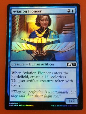 pioneer mtg cards 1x Aviation | FOIL | M19 Core Set 2019 | Magic MTG / Pioneer Format