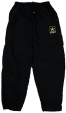 Female MEDIUM REG - US APFU Pants Army Black Gold PT Fitness Pants Trousers