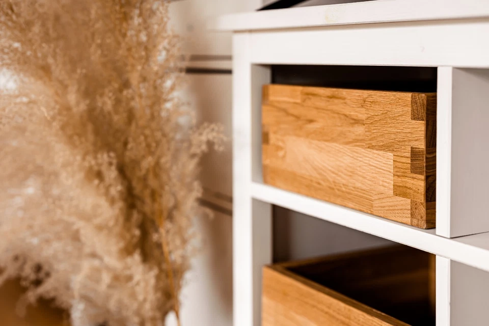 Aufbewahrungsbox in Eiche mit Fingerzinken - Bild 4 von 4