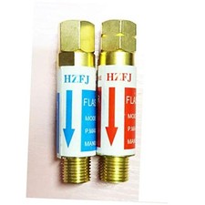 Oxygen Acetylene Flashback Arrestors Set Regulator End 9/16-18 Threads B Size