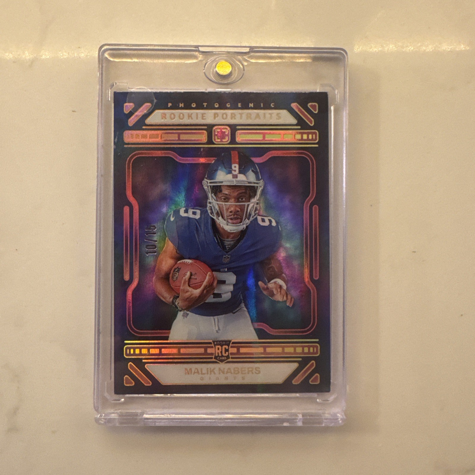 2024 Panini Photogenic Malik Nabers ROOKIE PORTRAITS PINK /15