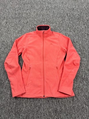 Adidas Jacket Women Small Climawarm Pink Fleece Full Zip Outdoor Sweater