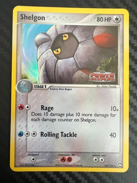 Pokemon TCG EX Power Keepers Reverse Holo Stamped Shelgon 39/108 LP